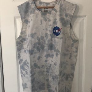 NASA tie dye tanktop large